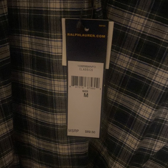 NWT Ralph Lauren long sleeve, button down collar shirt size medium - Picture 4 of 5